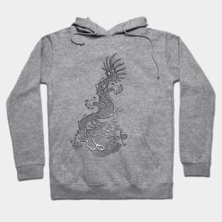 Silver Chinese Dragon Hoodie
